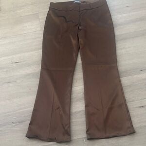 Women’s Brown Flared Dress Pants